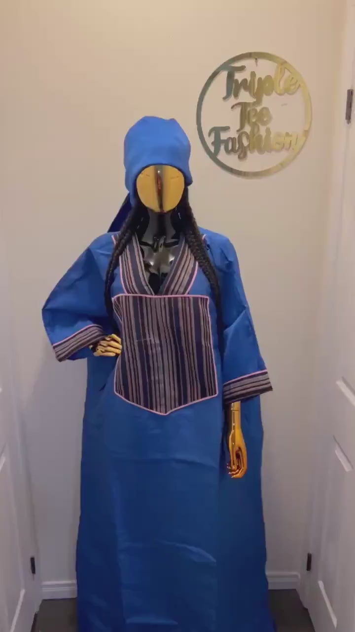 African Mikado Boubou| danshiki | Kaftan| Jalabiya| Rich aunty | Nigerian dress| Party dress| One size fits all| Mikado and aso oke boubou