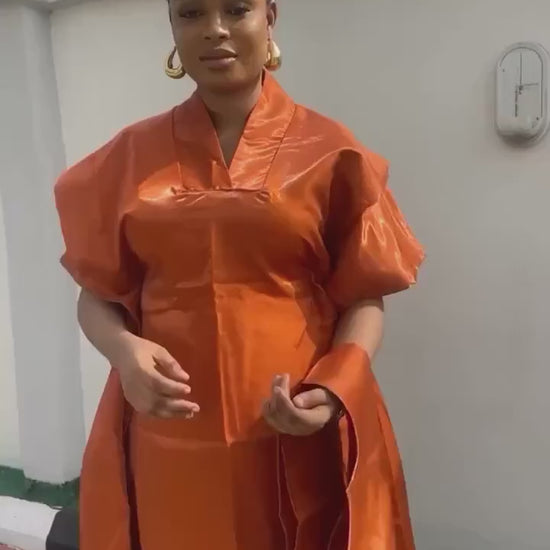 Liquid Mikado Boubou Dress | African Kaftan, Party Dress