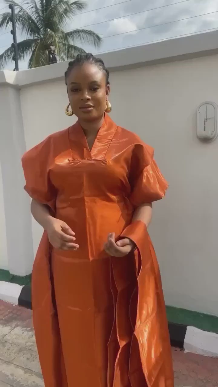 Liquid Mikado Boubou Dress | African Kaftan, Party Dress