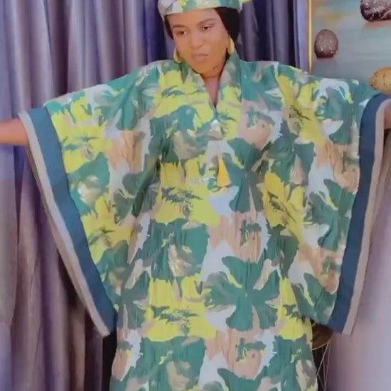 African dress| danshiki | Kaftan| Jalabiya| Rich aunty | Nigerian dress| Party dress| One size fits all| European brocade boubou| Rich Aunty