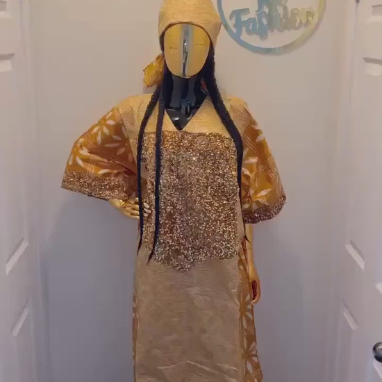 African Kampala boubou | Kaftan| Jalabiya| African wear | Nigerian made dress|Ankara Party dress| One size fits all| plus size bubu