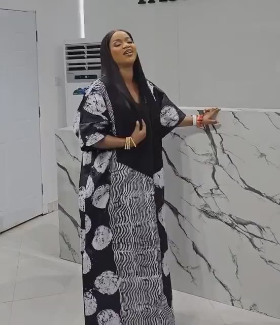 African Adire Batik dress| danshiki | Kaftan| Handmade African print dress | Nigerian made | Tie and Dye | Boubou| Rich aunty| Ankara