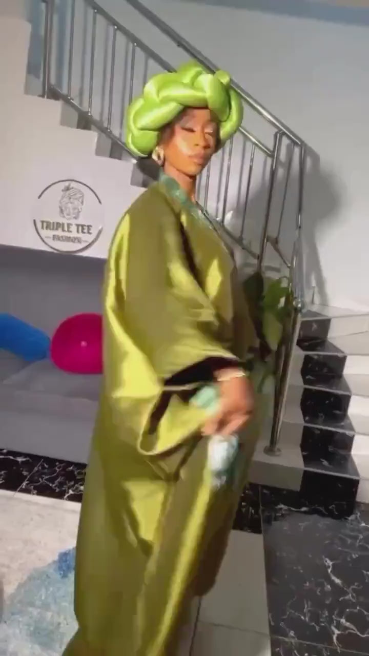African Mikado Adire Boubou| danshiki | Kaftan| Jalabiya| Rich aunty | Nigerian dress| One size fits all| Mikado Brocade boubou| Brocade