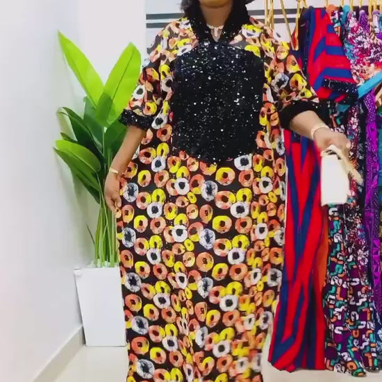 African Ankara dress| danshiki | Kaftan| African print dress | Nigerian made | Wedding Party dress| Boubou| Rich aunty vibes