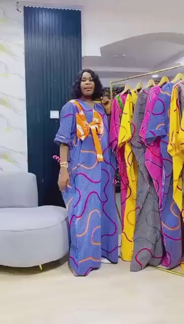 Ankara Boubou Dress | African Print Kaftan, Party Gown