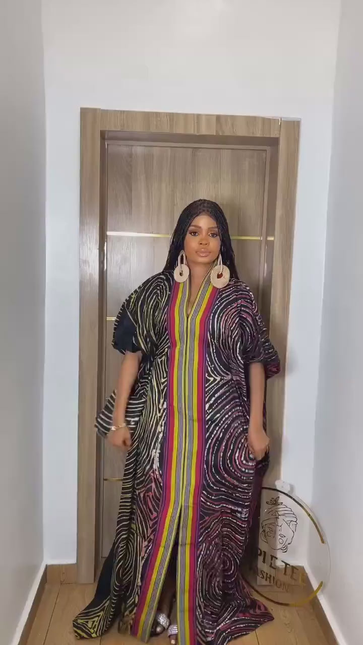 African Adire Batik dress| danshiki | Kaftan| Handmade African print dress | Nigerian made | Tie and Dye | Boubou| Rich aunty| Ankara