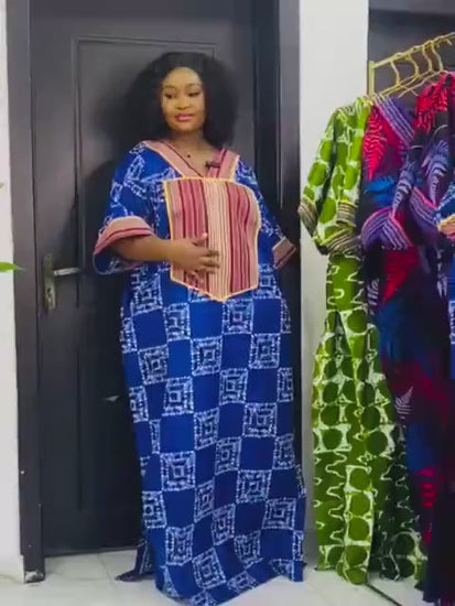 African Ankara Brocade dress| danshiki | Kaftan| Handmade African print dress | Nigerian made | Tie and Dye | Boubou| Rich aunty| Ankara
