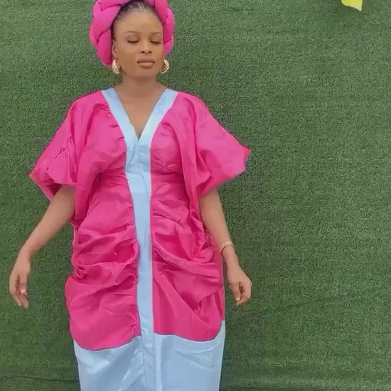African  boubou dress| danshiki | Kaftan| Jalabiya| Rich aunty | Nigerian dress| Party dress| One size fits all| Mikado bubu
