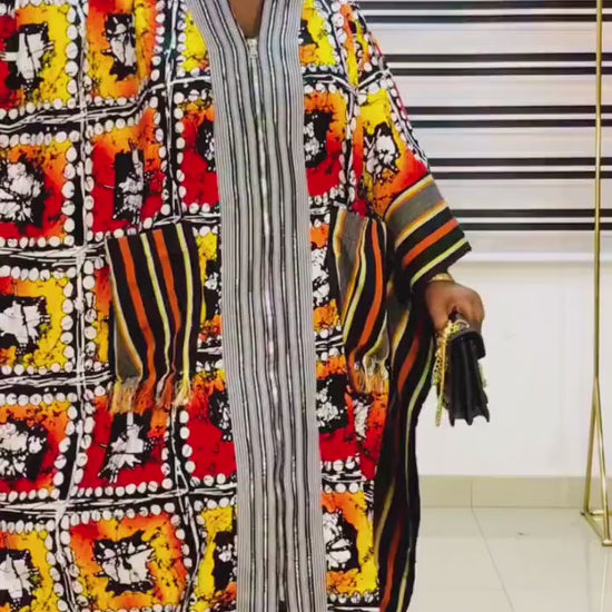 African Ankara Brocade dress| danshiki | Kaftan| Handmade African print dress | Nigerian made | Tie and Dye | Boubou| Rich aunty| Ankara