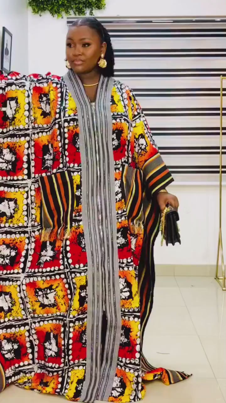 African Ankara Brocade dress| danshiki | Kaftan| Handmade African print dress | Nigerian made | Tie and Dye | Boubou| Rich aunty| Ankara