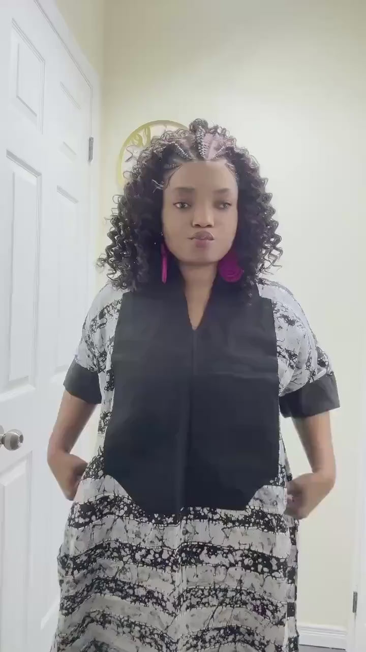 African Soft Adire Batik dress| danshiki | Kaftan| Handmade African print dress | Nigerian made | Tie and Dye | Boubou| Rich aunty| Ankara