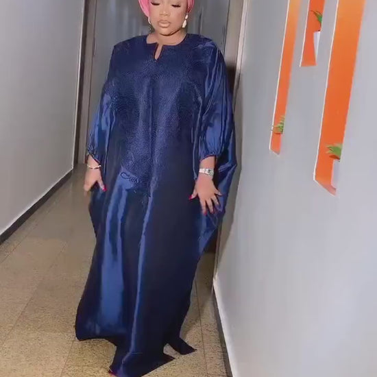 African Embroidery Mikado boubou | Mikado | long danshiki | Kaftan| Modest Dress | Rich aunty | Nigerian dress| Party dress| African Culture