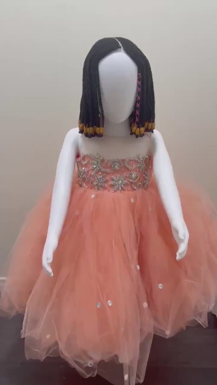 Beautiful Princess Baby Girl Birthday Dress| Flower Girl Dress| Fairytale Dress| Kids Ballgown| Kids Birthday Photoshoot Dress