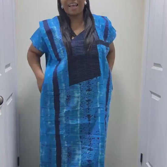 Phoenix Embroidered Ankara Dress | African Print Kaftan, Boubou