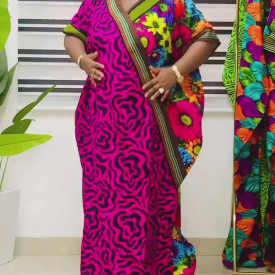 Ankara Kaftan Dress | Nigerian Aso Oke Cotton Bubu