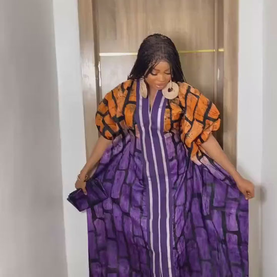African Adire Batik dress| danshiki | Kaftan| Handmade African print dress | Nigerian made | Tie and Dye | Boubou| Rich aunty| Ankara