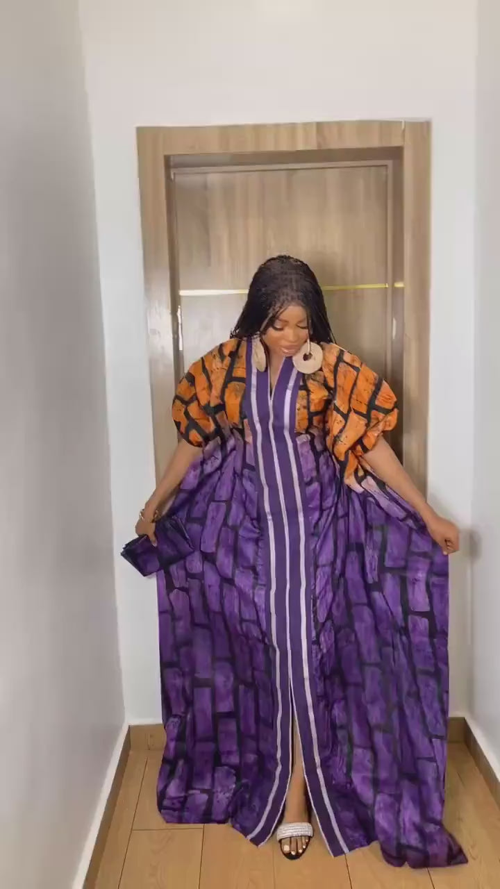 African Adire Batik dress| danshiki | Kaftan| Handmade African print dress | Nigerian made | Tie and Dye | Boubou| Rich aunty| Ankara