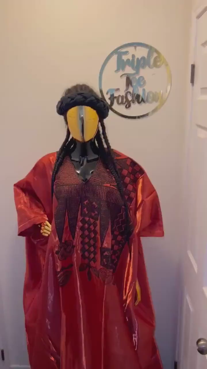 African Embroidery Liquid Mikado boubou | Mikado | long danshiki | Kaftan| Modest Dress | Rich aunty | Nigerian dress| Party dress