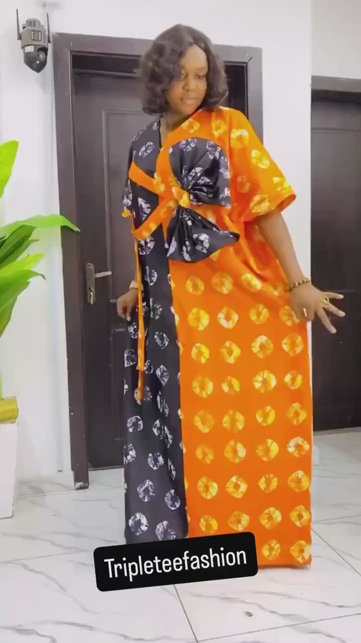 Ankara Boubou Dress | African Print Kaftan, Party Gown