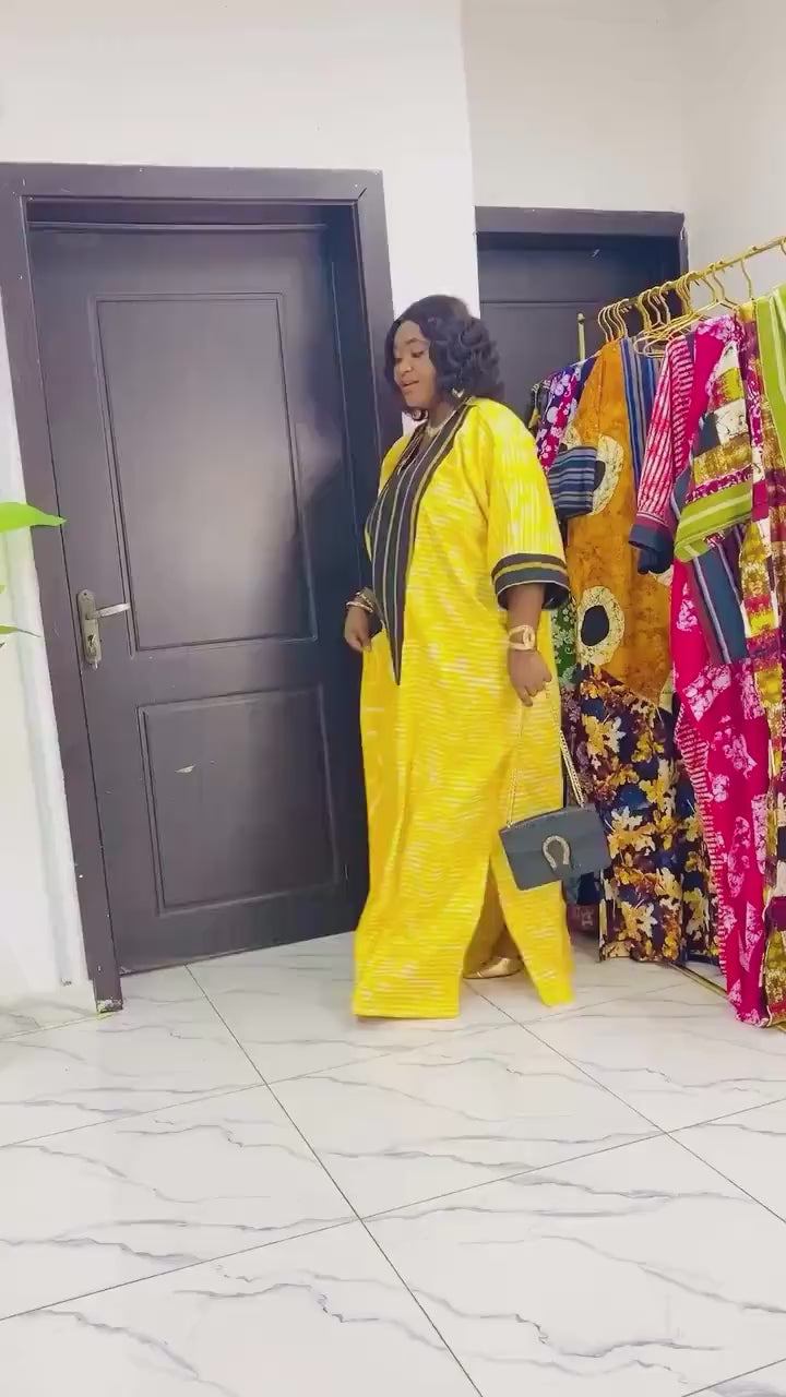 African Ankara Brocade dress| danshiki | Kaftan| Handmade African print dress | Nigerian made | Tie and Dye | Boubou| Rich aunty| Ankara
