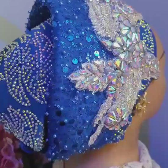 Luxury Crystal Duchess Silk Turban | Pre-Tied Headtie