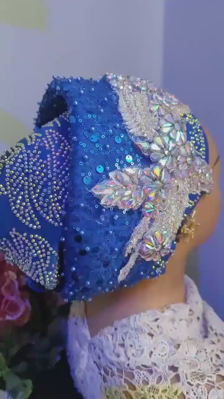 Luxury Crystal Duchess Silk Turban | Pre-Tied Headtie