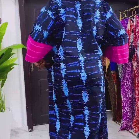 African Ankara Brocade dress| danshiki | Kaftan| Handmade African print dress | Nigerian made | Tie and Dye | Boubou| Rich aunty| Ankara
