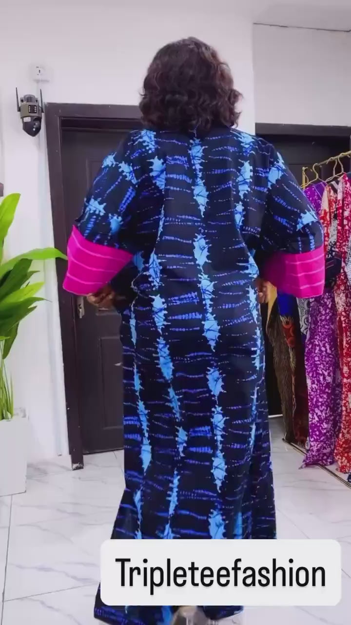 African Ankara Brocade dress| danshiki | Kaftan| Handmade African print dress | Nigerian made | Tie and Dye | Boubou| Rich aunty| Ankara
