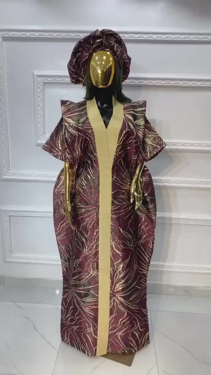 African brocade boubou dress| Rich aunty| danshiki | Kaftan| Jalabiya| Nigerian dress bubu| Party dress| European brocade boubou| Modesty